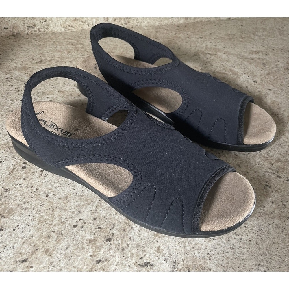 Flexus by Spring Step Nyaman Women's Slip-on Sandals EU 39 US 8.5 Black